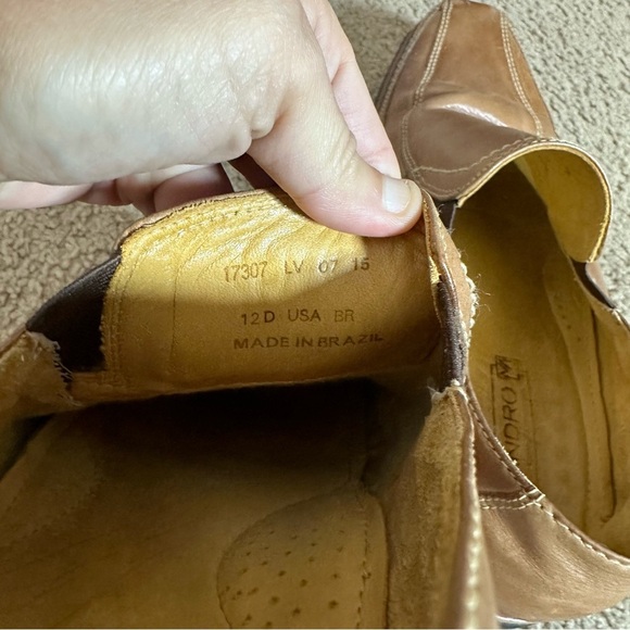 Sandro Men‎ Comfort Soft Loafers Dress Slip On Shoes US Size 12D Tan Brazil main image 5